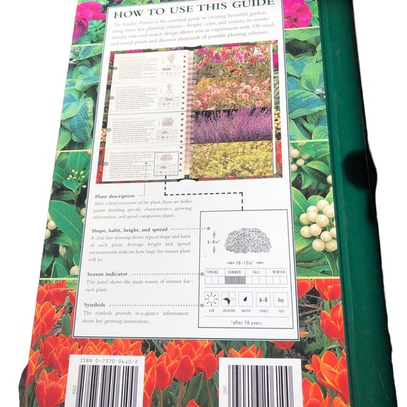 The Garden Planner beds and borders Large hard cover book with flip photos - Picture 2 of 11